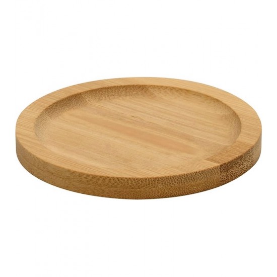 Porta Copo Redondo 10cm Com Suporte Ecokitchen Em Bambu